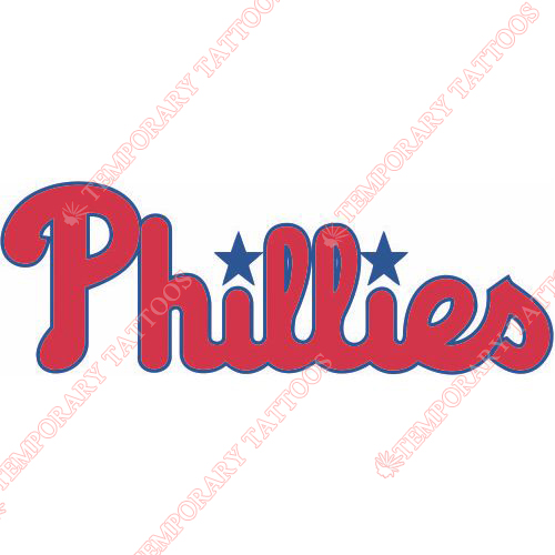 Philadelphia Phillies Customize Temporary Tattoos Stickers NO.1821